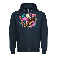 Navy ob Zipper Hoodie - AdoDesignShop
