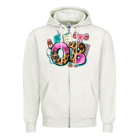Oatmeal Heather ob Zipper Hoodie - AdoDesignShop