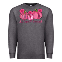 Charcoal Heather in october we wear pink pumpkins Premium Sweatshirt - AdoDesignShop