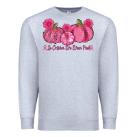 Heather Grey in october we wear pink pumpkins Premium Sweatshirt - AdoDesignShop