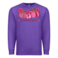 Purple in october we wear pink pumpkins Premium Sweatshirt - AdoDesignShop