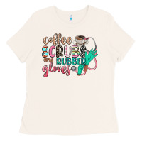Coffee Scrubs And Rubber Gloves Ladies Tee | Teevron