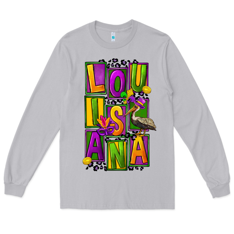 Mardi Gras Louisiana Long Sleeve Tee by FaDigitalArtStudio | Teevron