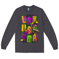 Smoke mardi gras louisiana Long Sleeve Tee - FaDigitalArtStudio