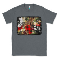 Charcoal Heather army cowhide leopard Christmas Classic Tee - Jasminsmagicworld