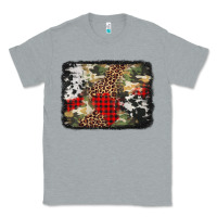Heather Grey army cowhide leopard Christmas Classic Tee - Jasminsmagicworld