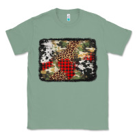 Sage army cowhide leopard Christmas Classic Tee - Jasminsmagicworld