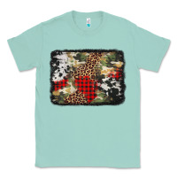 Seafoam army cowhide leopard Christmas Classic Tee - Jasminsmagicworld
