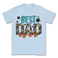 Dusty Blue best dad ever Classic Tee - Artiststas