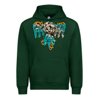 Forest Green thunderbird Urban Hoodie - JahusDesignShop
