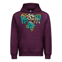 Mauve Wine thunderbird Urban Hoodie - JahusDesignShop