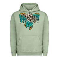 Pigment Oil Green thunderbird Urban Hoodie - JahusDesignShop