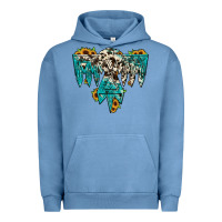 Pigment Pebble Blue thunderbird Urban Hoodie - JahusDesignShop
