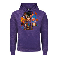 Cloud Purple basketball life messy bun Vintage Hoodie - FaDigitalArtStudio