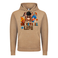 Vintage Coffee basketball life messy bun Vintage Hoodie - FaDigitalArtStudio