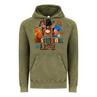 Vintage Olive basketball life messy bun Vintage Hoodie - FaDigitalArtStudio