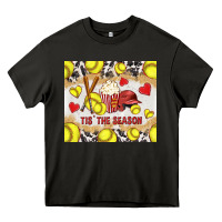 Asphalt tis' the season softball with cowhide tumbler tbs Heavy Core Tee - TumblerDesignByShophia