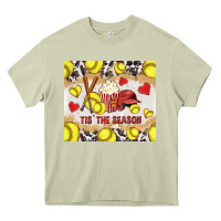 Mossy tis' the season softball with cowhide tumbler tbs Heavy Core Tee - TumblerDesignByShophia
