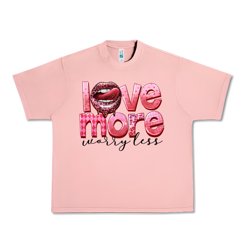 Love More Worry Less Urban Heavy Tee by FaDigitalArtStudio | Teevron