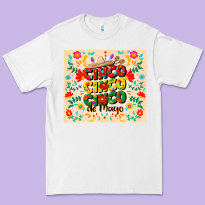 Cinco Cinco Cinco De Mayo Premium Tee Designed By Cowgirlartshop
