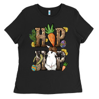 Black Hip hop Easter Bunny Easter Day Ladies Tee - HowdyJamesFarm