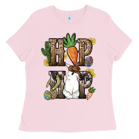 Bubblegum Pink Hip hop Easter Bunny Easter Day Ladies Tee - HowdyJamesFarm