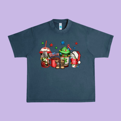 Army Christmas Coffee Urban Heavy Tee Designed By Jasminsmagicworld