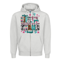 Dove Grey when life gives you more than you can stand kneel Zipper Hoodie - AdoDesignShop