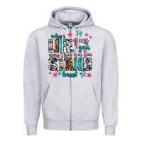 Heather Grey when life gives you more than you can stand kneel Zipper Hoodie - AdoDesignShop