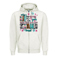 Oatmeal Heather when life gives you more than you can stand kneel Zipper Hoodie - AdoDesignShop
