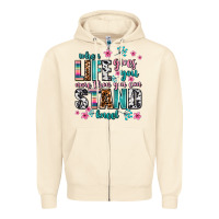 Sandshell when life gives you more than you can stand kneel Zipper Hoodie - AdoDesignShop