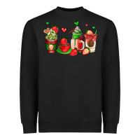 Black strawberry coffee cups Heavyweight Sweatshirt - AdoDesignShop