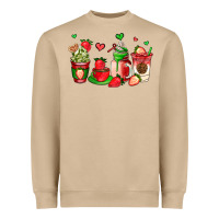 Mushroom strawberry coffee cups Heavyweight Sweatshirt - AdoDesignShop