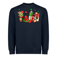 Navy strawberry coffee cups Heavyweight Sweatshirt - AdoDesignShop