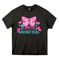 Asphalt Cancer picked the wrong girl Cancer Awareness Heavy Core Tee - HowdyJamesFarm