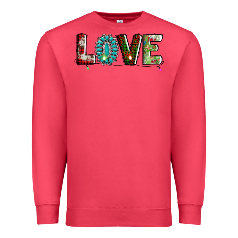 Love Christmas Gemstone Premium Sweatshirt by AdoDesignShop | Teevron