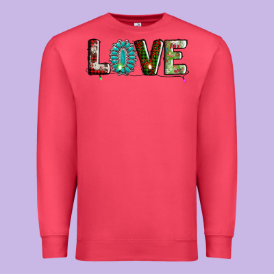 Love Christmas Gemstone Premium Sweatshirt Designed By Adodesignshop