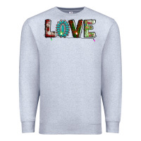 Heather Grey love christmas gemstone Premium Sweatshirt - AdoDesignShop