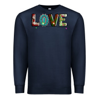 Navy love christmas gemstone Premium Sweatshirt - AdoDesignShop