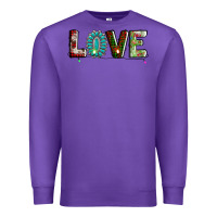Purple love christmas gemstone Premium Sweatshirt - AdoDesignShop