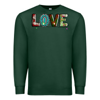 Sports Green love christmas gemstone Premium Sweatshirt - AdoDesignShop