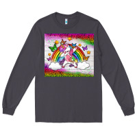 Lgbtq Dabbbing Unicorn And Rainbow Tumbler Long Sleeve Tee | Teevron