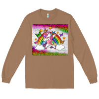 Toasted Coconut LGBTQ Dabbbing Unicorn And Rainbow Tumbler Long Sleeve Tee - BundleAndBundleShop