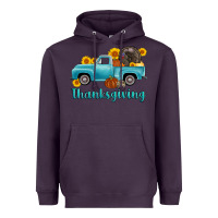 Plum thanksgiving truck turkey Heavyweight Hoodie - AdoDesignShop