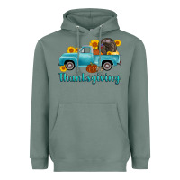 Sage thanksgiving truck turkey Heavyweight Hoodie - AdoDesignShop