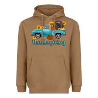 Toasted Coconut thanksgiving truck turkey Heavyweight Hoodie - AdoDesignShop