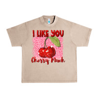 French Oak I like you cherry much Valentine's Day Urban Heavy Tee - FaDigitalArtStudio