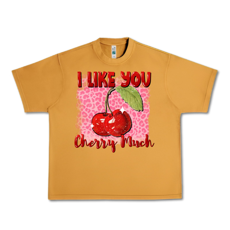 I Like You Cherry Much Valentine's Day Urban Heavy Tee by FaDigitalArtStudio | Teevron