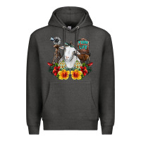 Charcoal Heather farm life sheep Premium Hoodie - SublimationCraftShop