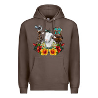 Coffee farm life sheep Premium Hoodie - SublimationCraftShop